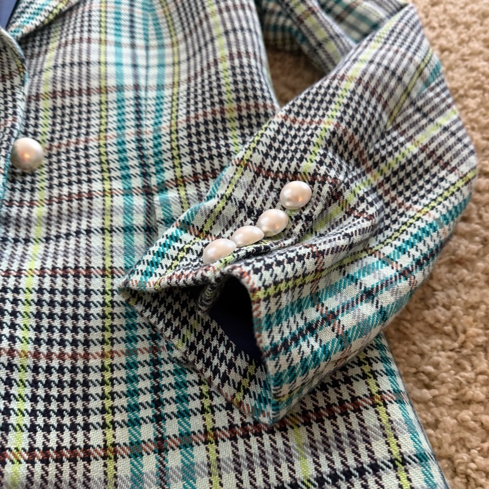 Tanya Taylor Mercer plaid blazer - Picture 4 of 9